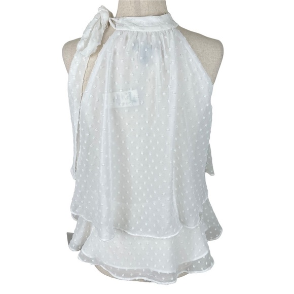 Express White Ruffled Tiered Top - Picture 4 of 9